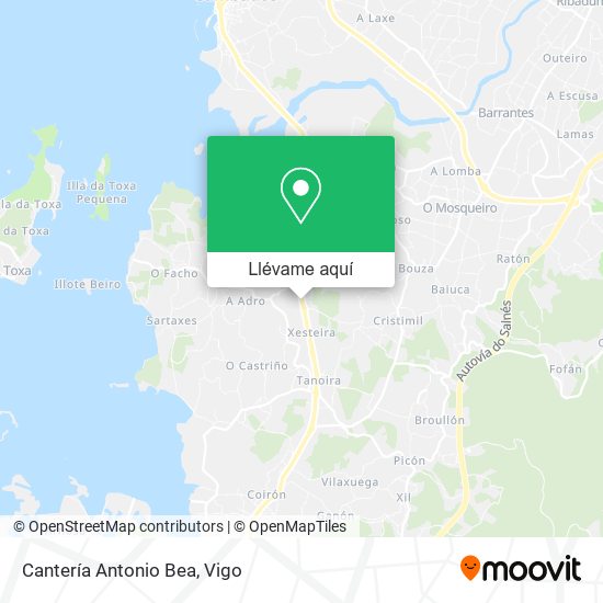 Mapa Cantería Antonio Bea
