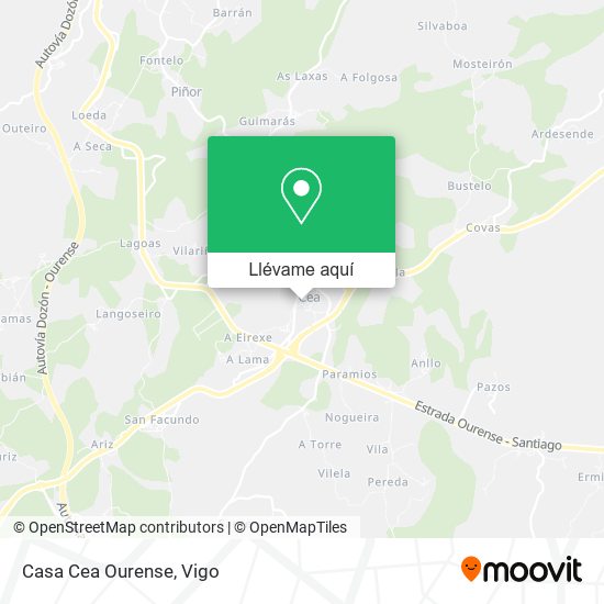 Mapa Casa Cea Ourense