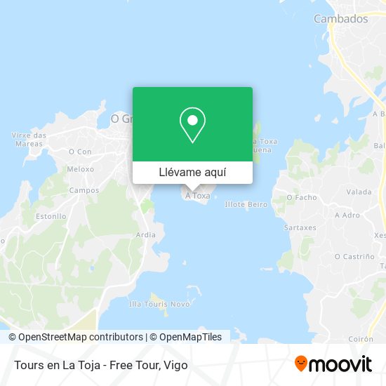 Mapa Tours en La Toja - Free Tour