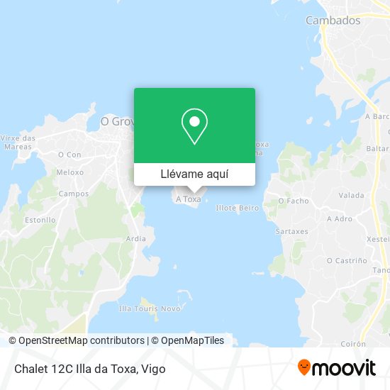 Mapa Chalet 12C Illa da Toxa