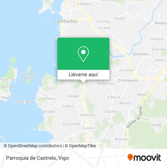 Mapa Parroquia de Castrelo