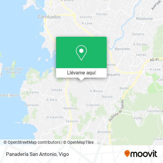 Mapa Panadería San Antonio