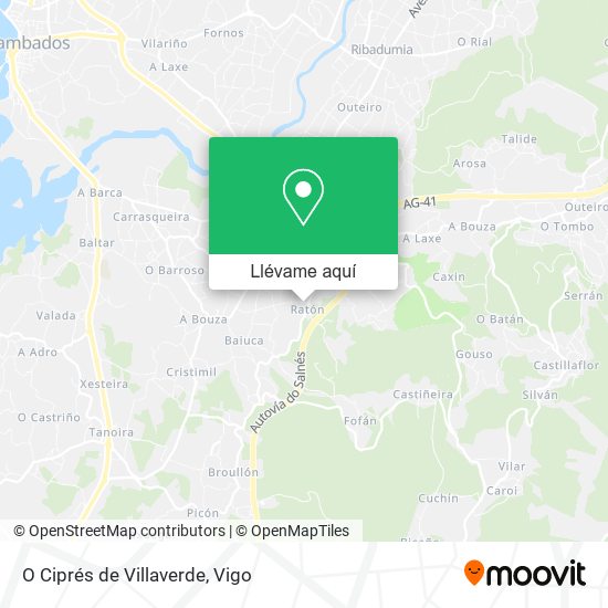 Mapa O Ciprés de Villaverde