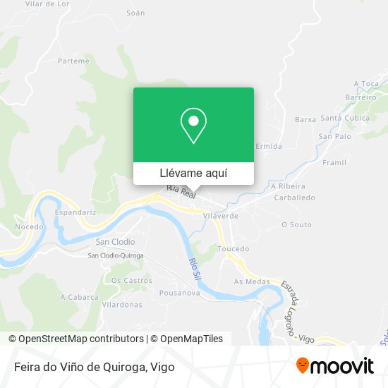 Mapa Feira do Viño de Quiroga