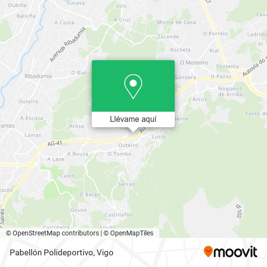 Mapa Pabellón Polideportivo
