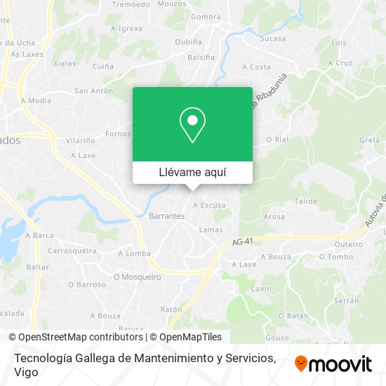 Mapa Tecnología Gallega de Mantenimiento y Servicios