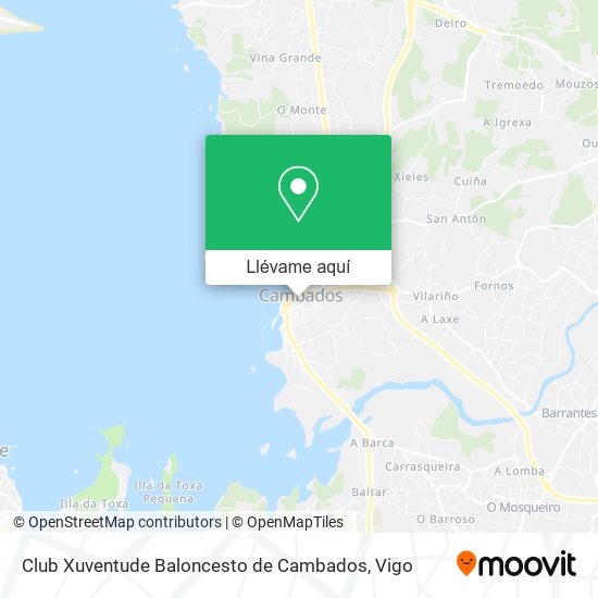 Mapa Club Xuventude Baloncesto de Cambados