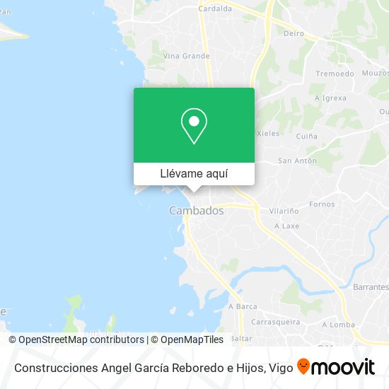 Mapa Construcciones Angel García Reboredo e Hijos