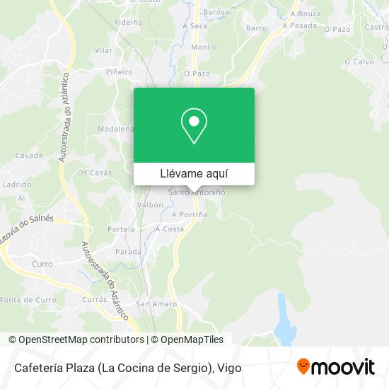 Mapa Cafetería Plaza (La Cocina de Sergio)