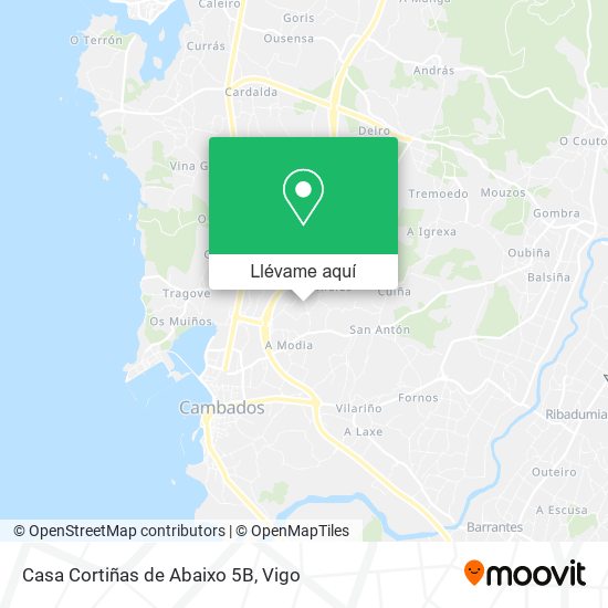Mapa Casa Cortiñas de Abaixo 5B