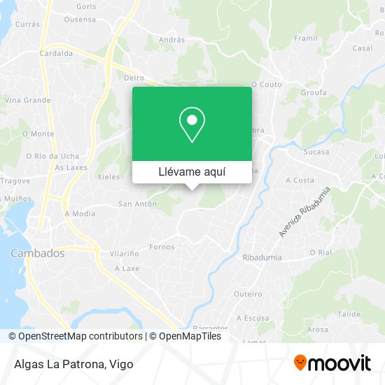 Mapa Algas La Patrona