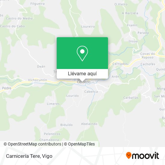 Mapa Carnicería Tere