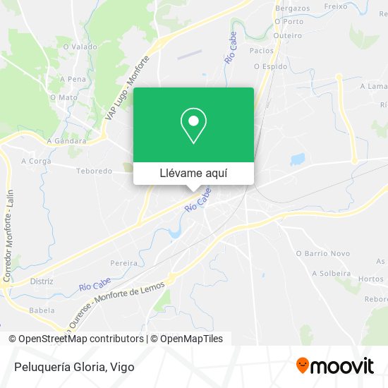 Mapa Peluquería Gloria