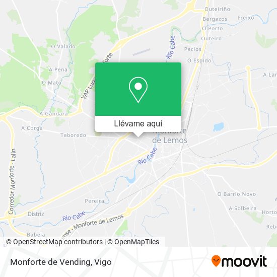 Mapa Monforte de Vending