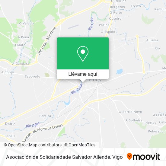 Mapa Asociación de Solidariedade Salvador Allende