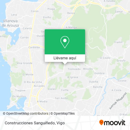Mapa Construcciones Sanguiñedo