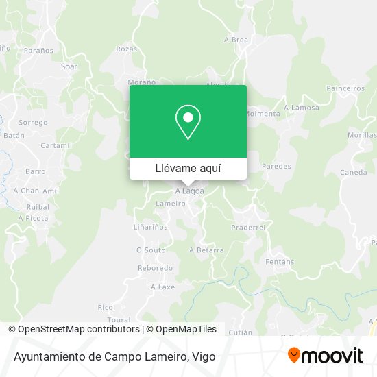 Mapa Ayuntamiento de Campo Lameiro