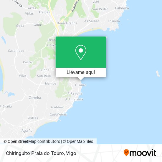Mapa Chiringuito Praia do Touro