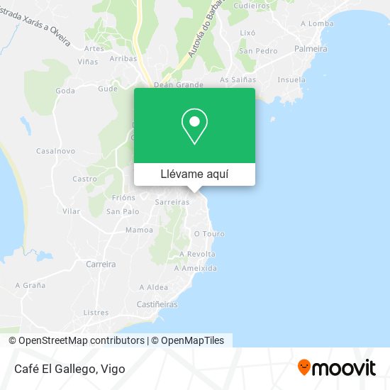 Mapa Café El Gallego