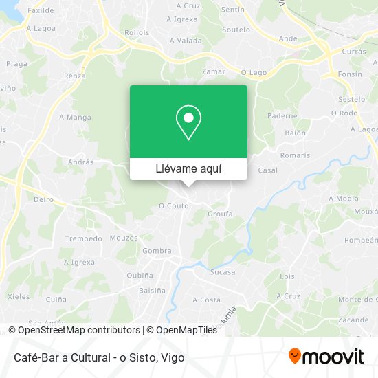 Mapa Café-Bar a Cultural - o Sisto