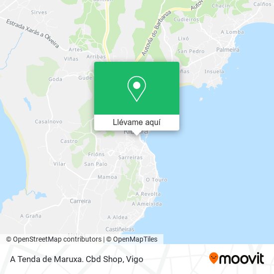 Mapa A Tenda de Maruxa. Cbd Shop