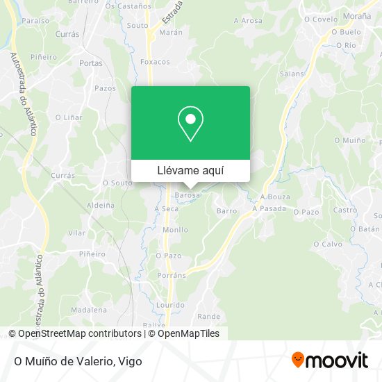 Mapa O Muíño de Valerio