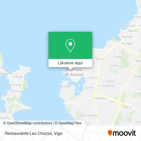 Mapa Restaurante Las Chozss