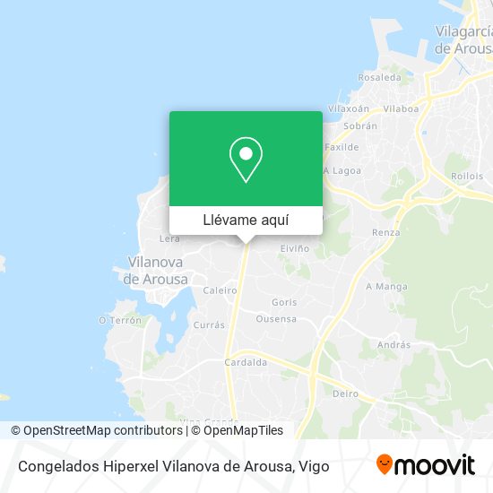 Mapa Congelados Hiperxel Vilanova de Arousa