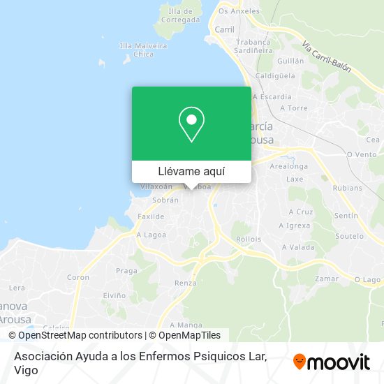 Mapa Asociación Ayuda a los Enfermos Psiquicos Lar