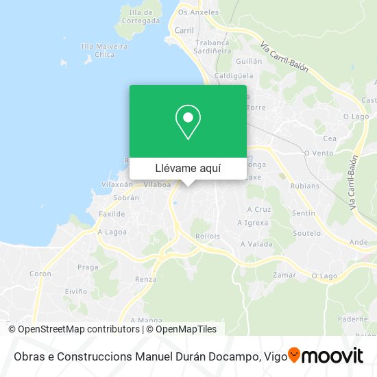 Mapa Obras e Construccions Manuel Durán Docampo