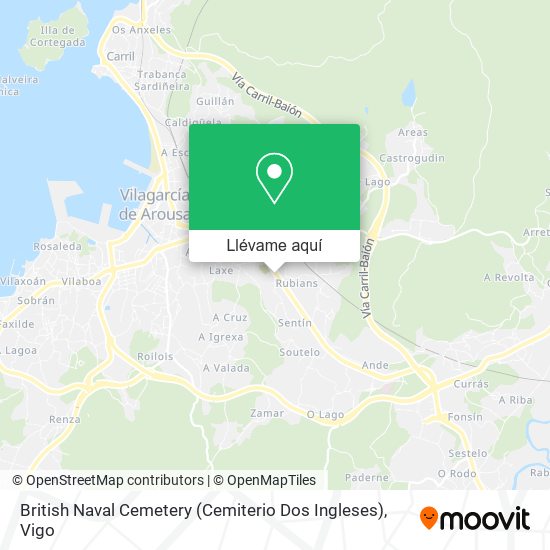 Mapa British Naval Cemetery (Cemiterio Dos Ingleses)