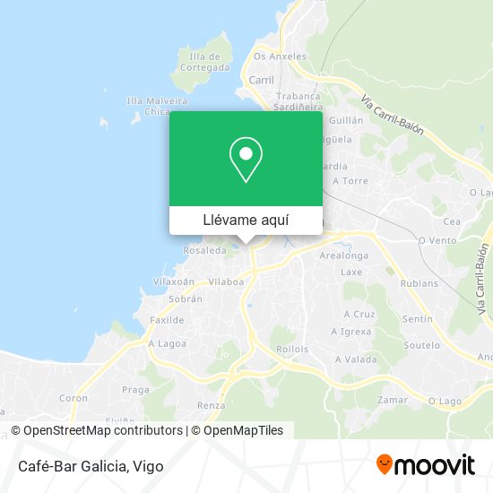 Mapa Café-Bar Galicia