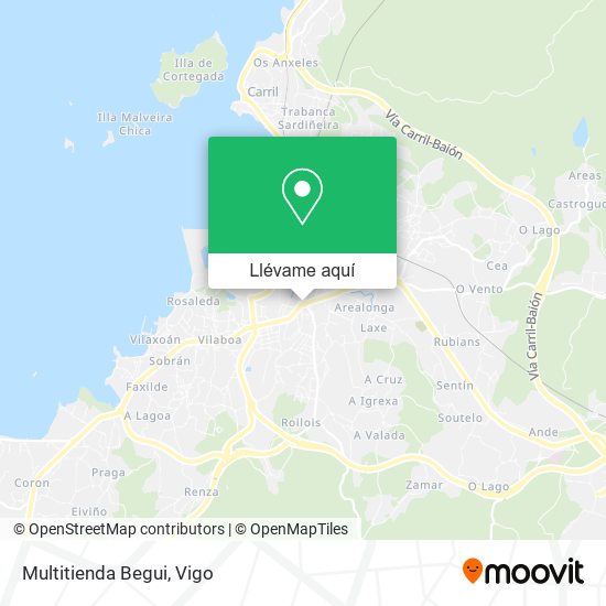 Mapa Multitienda Begui