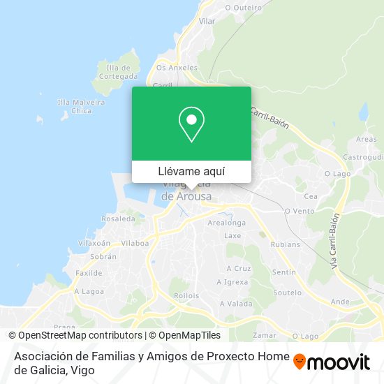 Mapa Asociación de Familias y Amigos de Proxecto Home de Galicia