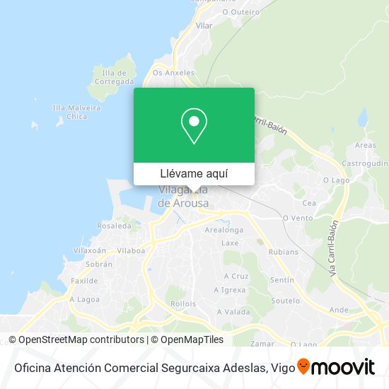 Mapa Oficina Atención Comercial Segurcaixa Adeslas