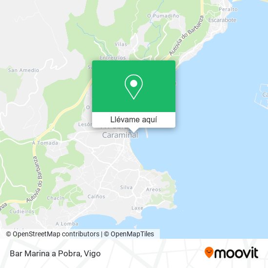 Mapa Bar Marina a Pobra