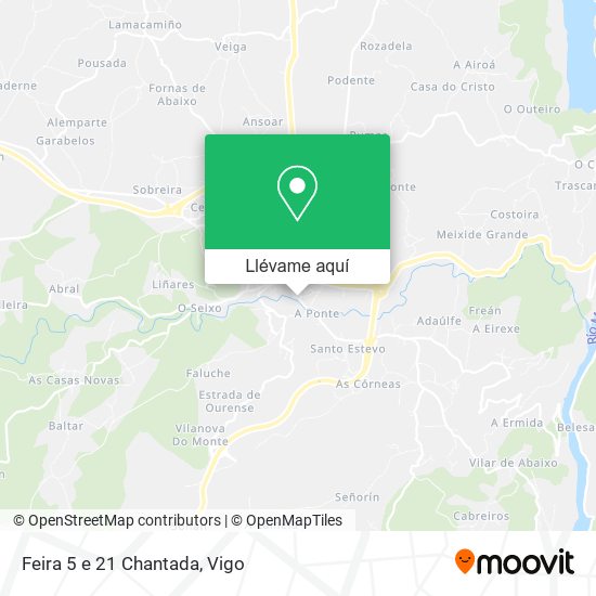 Mapa Feira 5 e 21 Chantada