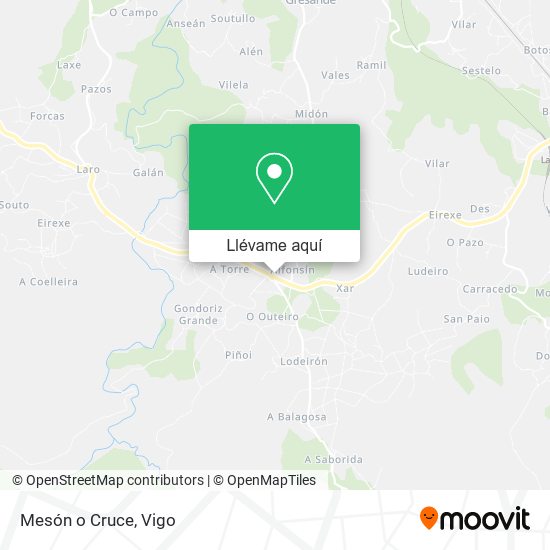 Mapa Mesón o Cruce