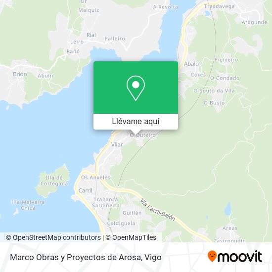 Mapa Marco Obras y Proyectos de Arosa
