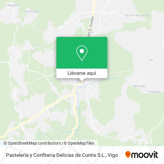 Mapa Pastelería y Confiteria Delicias de Cuntis S.L.