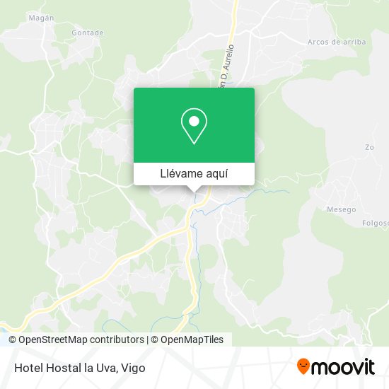 Mapa Hotel Hostal la Uva