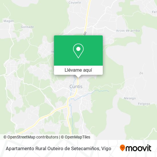 Mapa Apartamento Rural Outeiro de Setecamiños