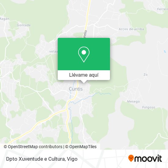 Mapa Dpto Xuventude e Cultura
