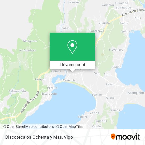 Mapa Discoteca os Ochenta y Mas