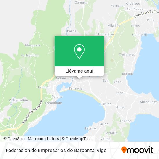 Mapa Federación de Empresarios do Barbanza