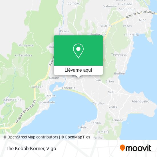 Mapa The Kebab Korner