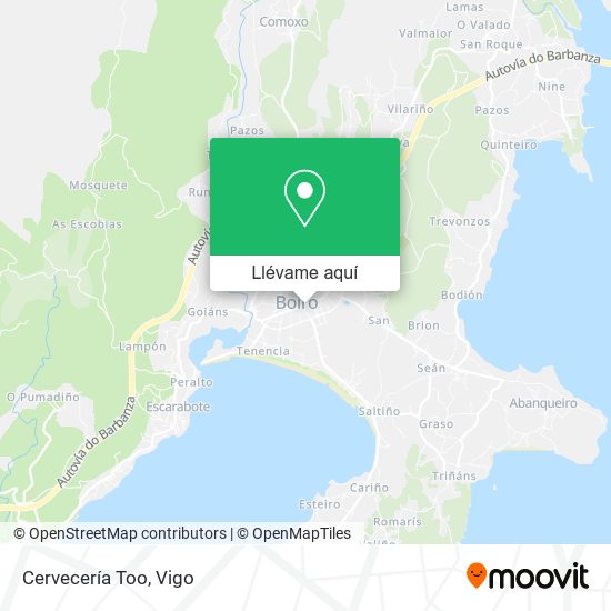 Mapa Cervecería Too