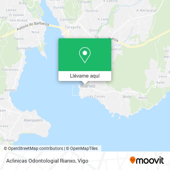 Mapa Aclinicas Odontologial Rianxo