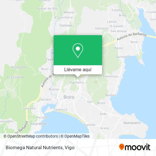Mapa Biomega Natural Nutrients