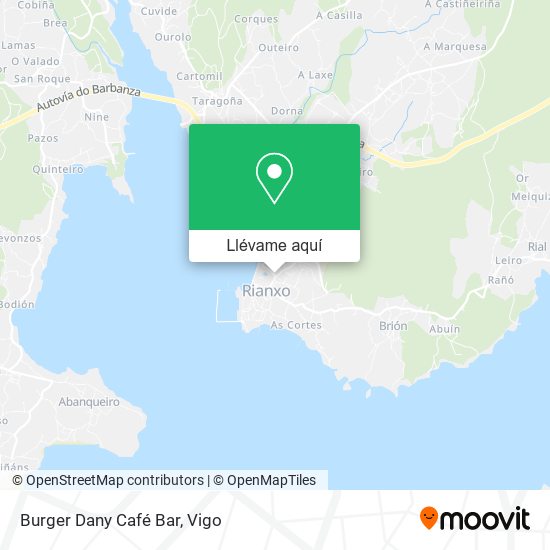 Mapa Burger Dany Café Bar